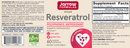 resveratrol 100 mg jarrow formulas label