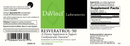 resveratrol 50 davinci labs label