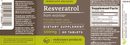 resveratrol (endurance product company) label