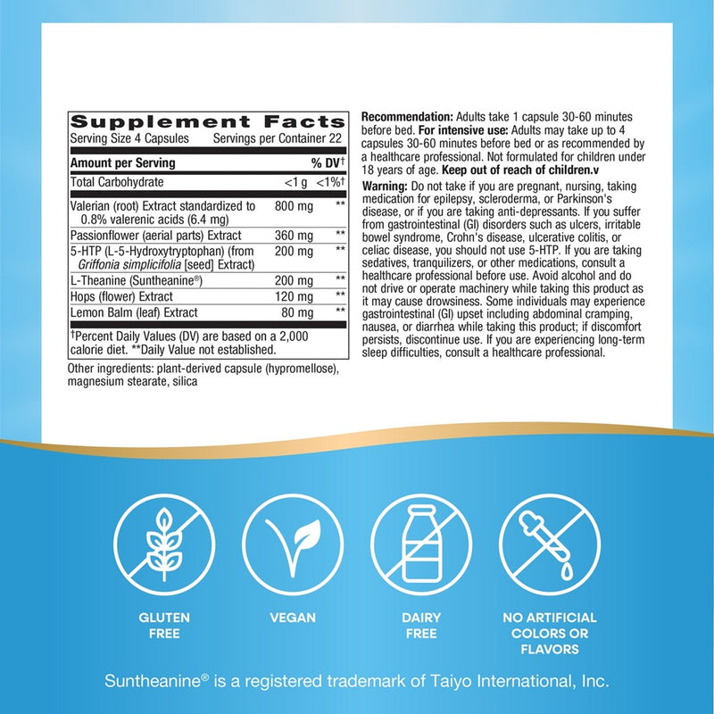 fatigued to fantastic revitalizing sleep (nature's way) supplement facts