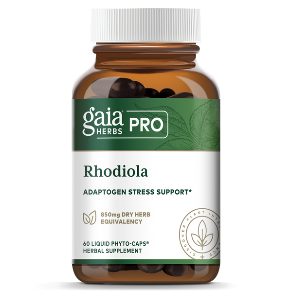 Rhodiola Rosea 60count (Gaia Herbs Professional Solutions) Front