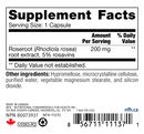 rhodiola sap (nfh nutritional fundamentals) supplement facts