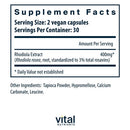 rhodiola rosea vital nutrients supplements