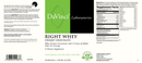right whey creamy chocolate davinci labs label