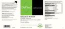 right whey creamy vanilla davinci labs label