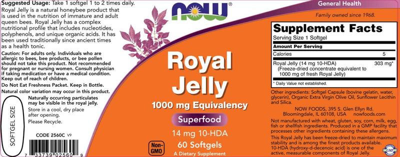 buy royal jelly 1000 mg (now foods)