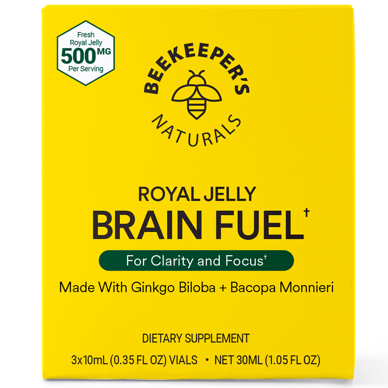 Royal Jelly Brain Fuel (Beekeeper's Naturals) 3pack front