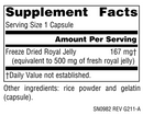 royal jelly 500 mg source naturals supplement facts