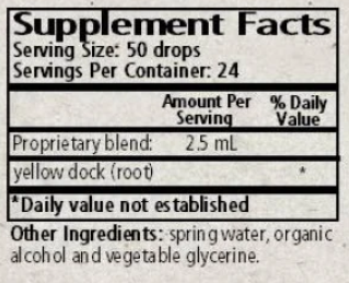 rumex yellow dock wise woman herbals supplement facts