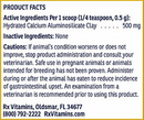 rx clay product facts