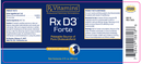 rx d3 forte (rx vitamins for pets) label