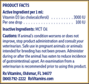 rx d3 (rx vitamins for pets) product facts