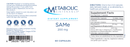 SAMe 200 mg (metabolic maintenance) label