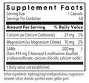 SAMe 200 mg (metabolic maintenance) supplement facts