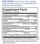 SAMe + cofactors 200 mg (metabolic maintenance) supplement facts