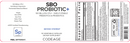 SBO probiotic codeage label