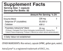 seaxym master supplements (us enzymes) supplement facts