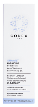 shaant hydrating body scrub acne treatment codex labs