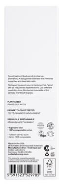 shaant hydrating body scrub acne treatment codex labs