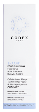 shaant pore purifying acne face scrub codex labs