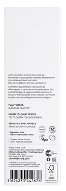 shaant pore purifying acne face scrub codex labs