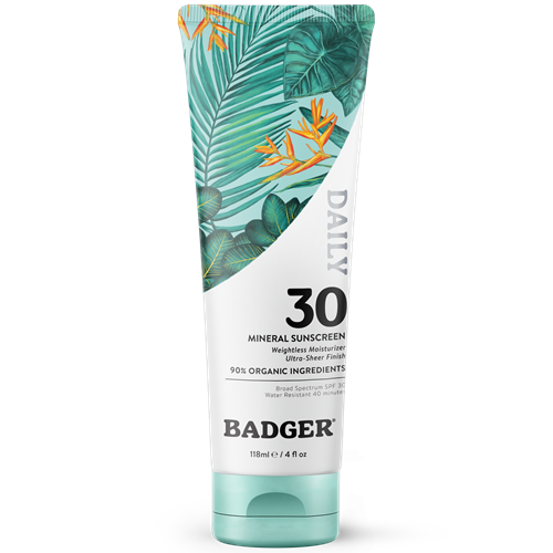 SPF 30 Daily Mineral Sunscreen Lotion (Badger)