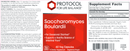 saccharomyces boulardii (protocol for life balance) label