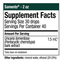 samento supplement facts