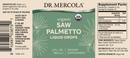 saw palmetto liquid drops dr. mercola label