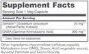 sceletium extract as zembrin (protocol for life balance) supplement facts