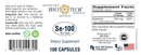 se-100 (non-yeast) bio-tech pharmacal label