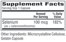 se-100 (non-yeast) bio-tech pharmacal supplement facts