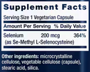 se-methyl l-selenocysteine (life extension) supplement facts