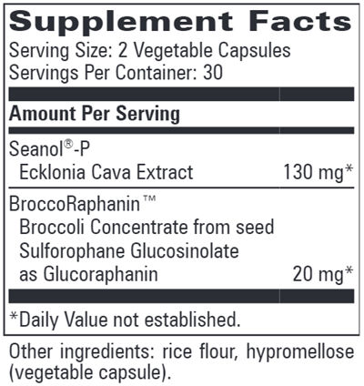 Seanol with BroccoRaphanin (Progressive Labs) Supplement Facts
