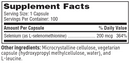 seleno met sfi health supplement facts