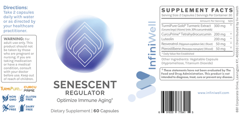 Senescent Regulator (InfiniWell) label