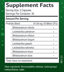 sensitive probiotic capsules supplement facts