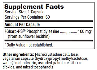 SeraBella (Phosphatidyl Serine SF) SFI Health supplement facts