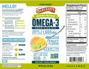seriously delicious high potency omega-3 citrus sorbet (barlean's) label
