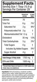 seriously delicious high potency omega-3 key lime pie (barlean's) supplement facts
