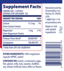 serragold enzymedica supplement facts