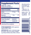 serragold enzymedica supplement facts