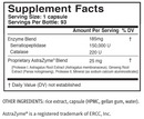 serraxym master supplements (us enzymes) supplement facts