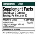 serrapeptase nutramedix supplement facts