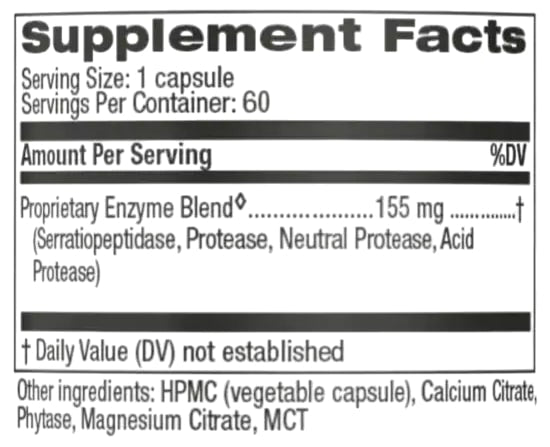 serratio theramedix supplement facts