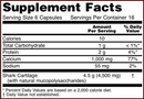 shark cartilage 750 mg (now foods) supplement facts
