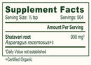 shatavari powder banyan botanicals supplement facts