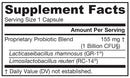 fem-dophilus 1 billion cfu jarrow formulas supplement facts