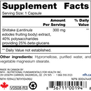 shiitake sap nfh nutritional fundamentals supplement facts