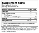 shilajit gummies (advanced nutrition by zahler) supplement facts